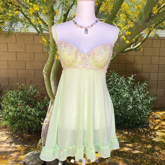 🧚🏼♀️green fairy Delicates babydoll dress 🧚🏼♀️ - Picture 1 of 3